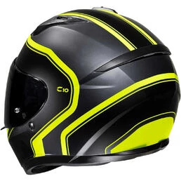 Integral Motorcycle Helmet Hjc C10 ELIE MC3HSF Matt Black Fluo Yellow