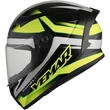 Integral Motorcycle Helmet Vemar VH Ghibli Base Black Yellow Fluo
