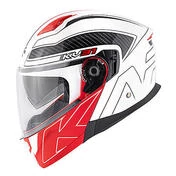Modular Motorcycle Мотошлем Kappa KV-31 ARIZONA Bigger Glossy White Black Red