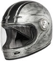 Full Face Motorcycle Мотошлем Vintage Origin VEGA CUSTOM Silver Matt