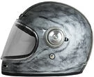Full Face Motorcycle Helmet Vintage Origin VEGA CUSTOM Silver Matt