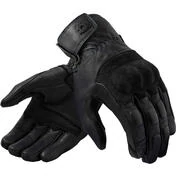 Rev'it TRACKER Black Leather Motorcycle мотоперчатки