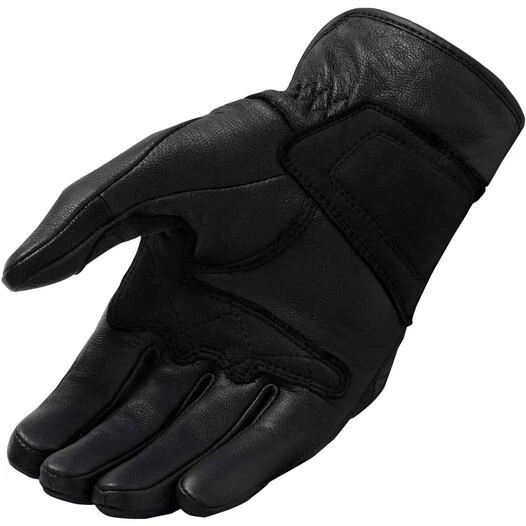 Rev'it TRACKER Black Leather Motorcycle Gloves