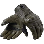 Rev'it MONSTER 3 Dark Green Leather Motorcycle мотоперчатки