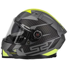 LS2 FF811 Vector II Splitter Full Face Helmet Matt Titanium / Fluo Yellow