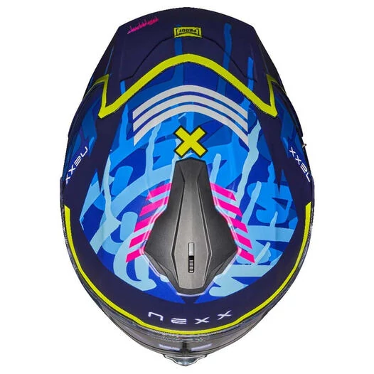 NEXX Y.100R Urbangram Full Face Helmet Indigo Blue MT