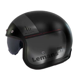 MT Helmets Le Mans 2 SV S Quality Open Face Helmet Matt Black / Grey