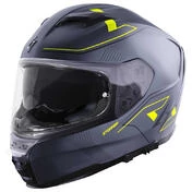 STORMER ZS 1001 Full Face Helmet Matt Taken Grey Neon Yellow