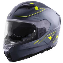 STORMER ZS 1001 Full Face Helmet Matt Taken Grey Neon Yellow