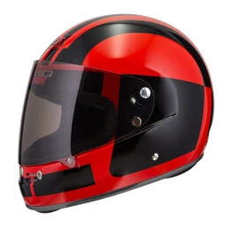 NZI Street Track 4 Full Face Helmet Glossy Comando Fluo Red