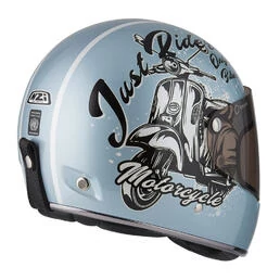 NZI Street Track 4 Full Face Helmet Glossy Bello Pearl White