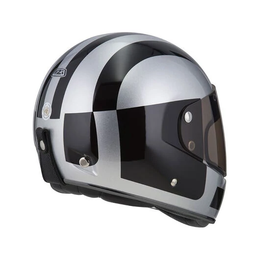 NZI Street Track 4 Full Face Helmet Matt Comando Silver