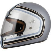 NZI Street Track 4 Full Face Helmet Matt Sputnik Silver / Blue
