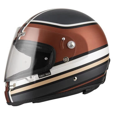 NZI Street Track 4 Full Face Helmet Matt Outline Terracotta