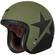 Motorcycle Мотошлем Jet Custom Origin PRIMO STAR Black Army Green Opaque