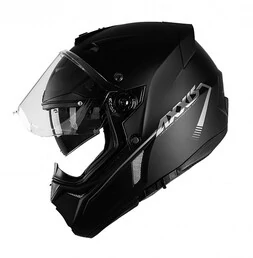 AXXIS MX803 Wolf DS Solid мотошлем дуалспорт черный матовый
