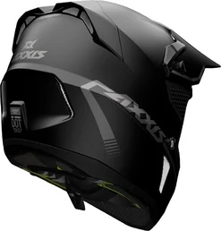 AXXIS MX803 Wolf Solid мотошлем кроссовый эндуро черный матовый
