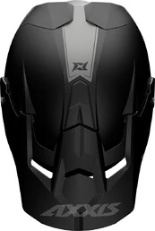 AXXIS MX803 Wolf Solid мотошлем кроссовый эндуро черный матовый