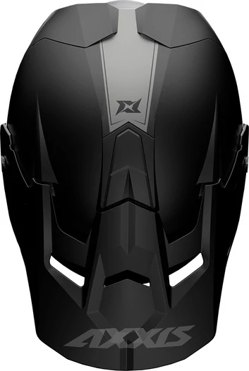AXXIS MX803 Wolf Solid мотошлем кроссовый эндуро черный матовый (размер: m)