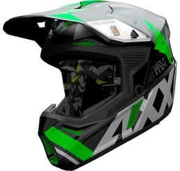 AXXIS MX803 Wolf Jackal Matt Green мотошлем кроссовый эндуро зеленый матовый