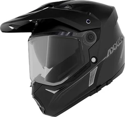 AXXIS MX803 Wolf DS Solid мотошлем дуалспорт черный матовый