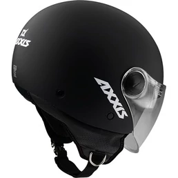 AXXIS Square Solid Black Matt мотошлем открытый черный матовый