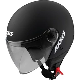 AXXIS Square Solid Black Matt мотошлем открытый черный матовый