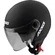 AXXIS Square Solid Black Matt мотошлем открытый черный матовый