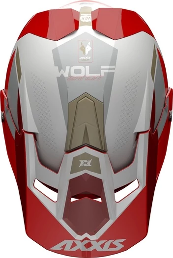 AXXIS MX803 Wolf Bandit Matt Red мотошлем кроссовый эндуро красный матовый (размер: s)
