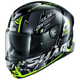 SHARK Skwal 2.2 Noxxys Full Face Helmet Black Yellow Silver (размер: xs)