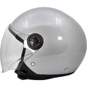 Bhr 832 Minimal Glossy Silver Motorcycle Jet Мотошлем