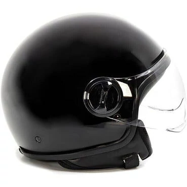 Bhr 835 Special Black Metallic Jet Motorcycle Мотошлем