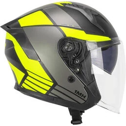 SKA-P 1MHA Jedi Sport Open Face Helmet Black / Matt Fluo Yellow