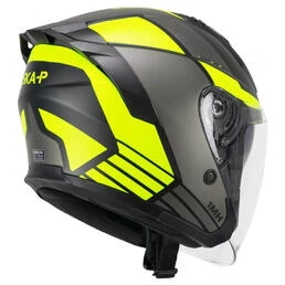 SKA-P 1MHA Jedi Sport Open Face Helmet Black / Matt Fluo Yellow