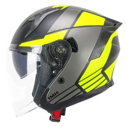 SKA-P 1MHA Jedi Sport Open Face Helmet Black / Matt Fluo Yellow