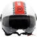 Bhr 835 Special Rush White Red Motorcycle Jet Мотошлем