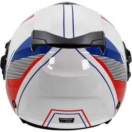 Double визор Jet Motorcycle Мотошлем Bhr 830 Flash White Red Blue