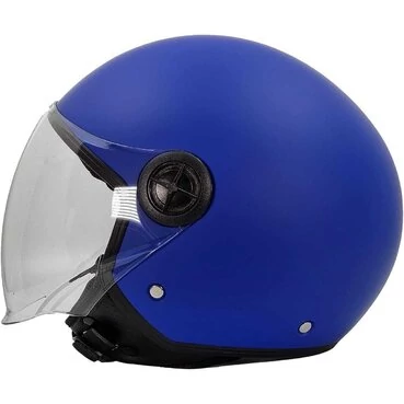 Bhr 832 Minimal Matt Blue Motorcycle Jet Мотошлем