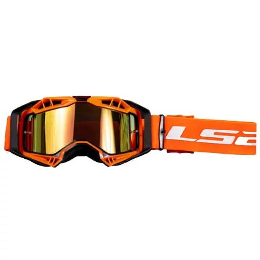 Ls2 Aura Pro Goggle Black Orange Оранжевый