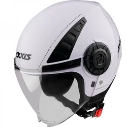 AXXIS OF513B Metro S Solid Gloss Pearl White мотошлем открытый белый