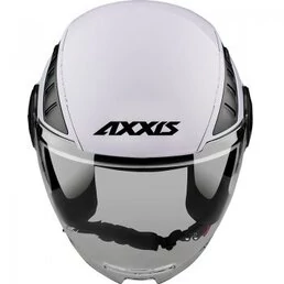 AXXIS OF513B Metro S Solid Gloss Pearl White мотошлем открытый белый