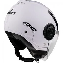 AXXIS OF513B Metro S Solid Gloss Pearl White мотошлем открытый белый