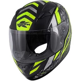 Kappa KJ04 EVO PROX Full Face Motorcycle Мотошлем Matt Black Yellow