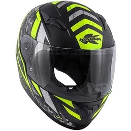 Kappa KJ04 EVO PROX Full Face Motorcycle Мотошлем Matt Black Yellow
