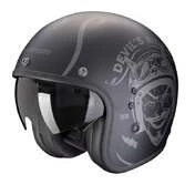 SCORPION Belfast EVO Romeo Open Face Helmet Matt Black / Silver