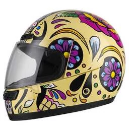 NZI Activy 3 Full Face Helmet Glossy Mexican Skulls (размер: 2xs)