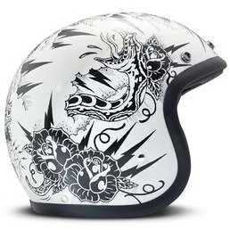 DMD Vintage Open Face Helmet Thunderstruck (размер: xs)