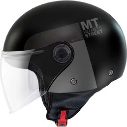 Mt Мотошлемs STREET S 22.06 Inboard D2 Matt Gray Motorcycle Jet Мотошлем