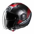 HJC i40N Dova Open Face Helmet Красно-черный (размер: s)