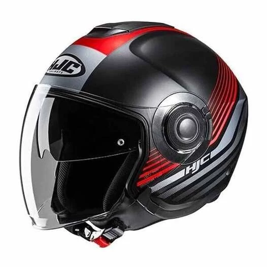 HJC i40N Dova Open Face Helmet Красно-черный (размер: s)
